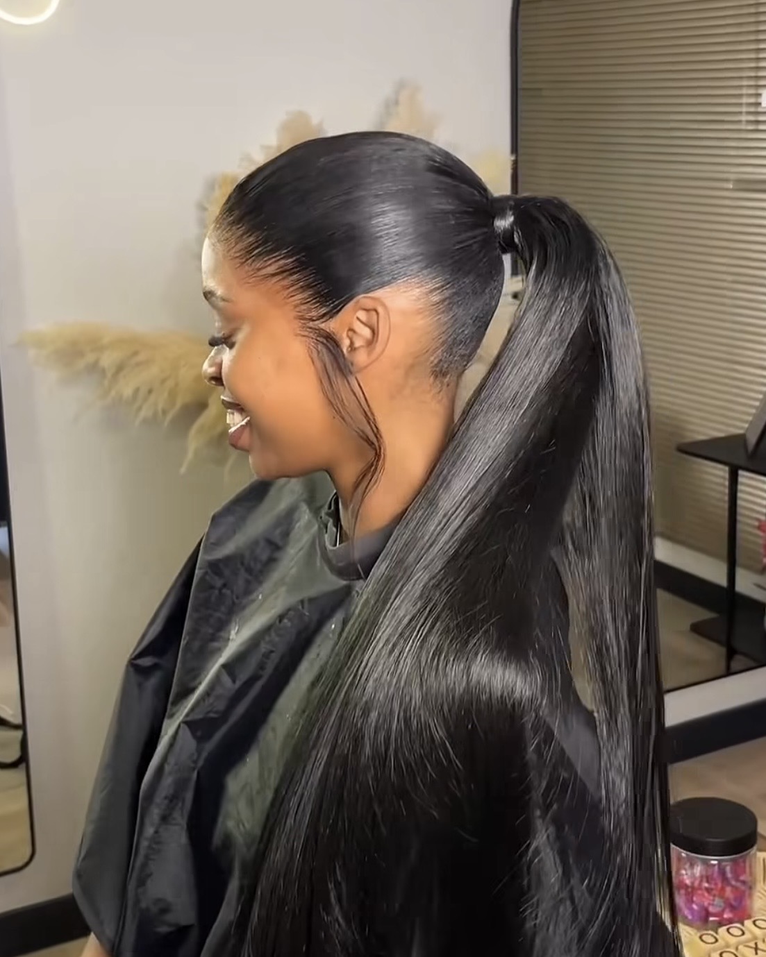 Traditional frontal ponytail result by Bambï Beauty